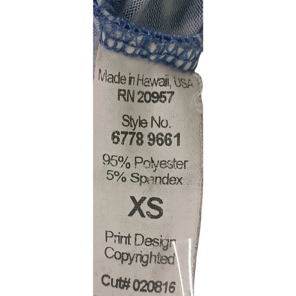 Tori Richard Honolulu Blue White Paisley Midi XS Adjustable Straps USA Made - Picture 11 of 13